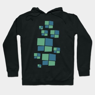 Colored Squares Pattern Hoodie